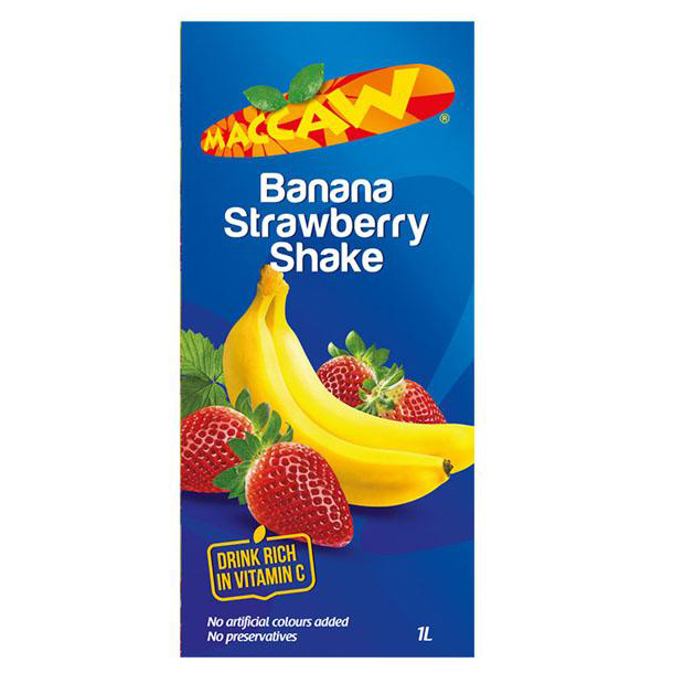 Maccaw Banana & Strawberry Juice 1L