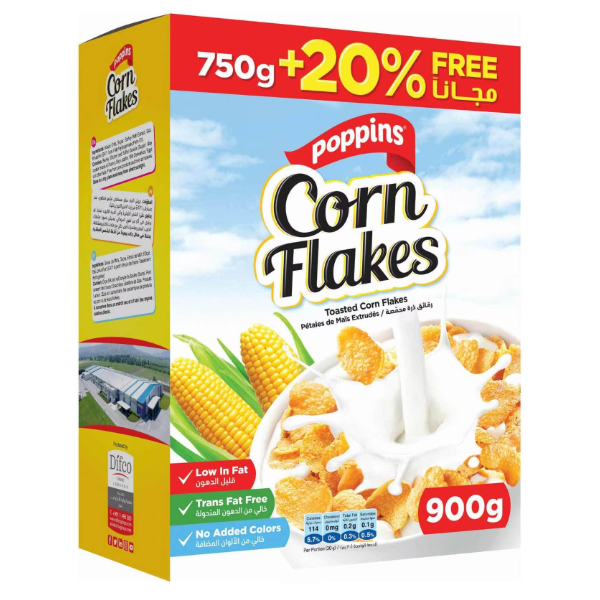 Poppins Corn Flakes 900g