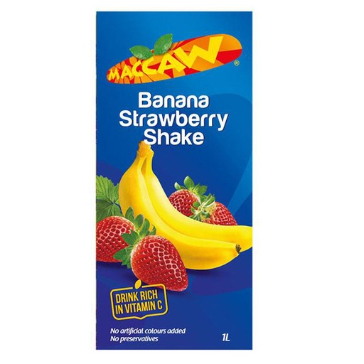 Maccaw Banana & Strawberry Juice 1L