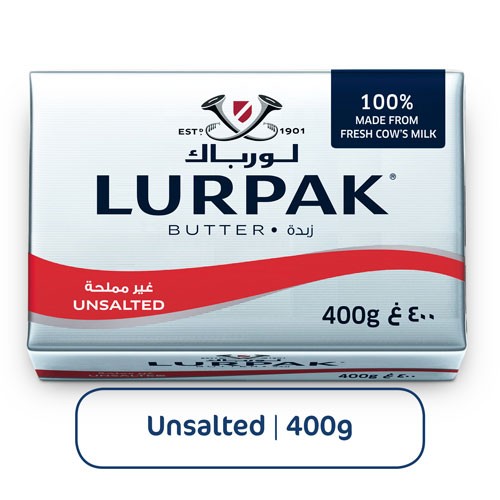 Lurpak Unsalted Butter 400g