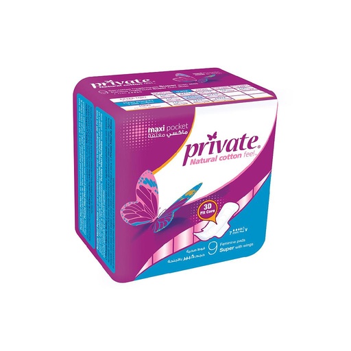 Private Maxi Pocket Super *9 Pads 