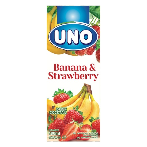 Uno Up Banana & Strawberry Juice 180ml
